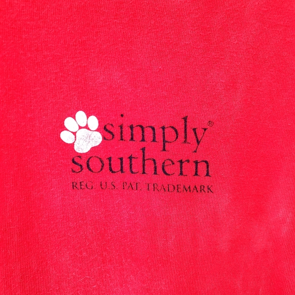 🟦 Simply Southern Red, Paws, and Blue tee - Picture 4 of 7